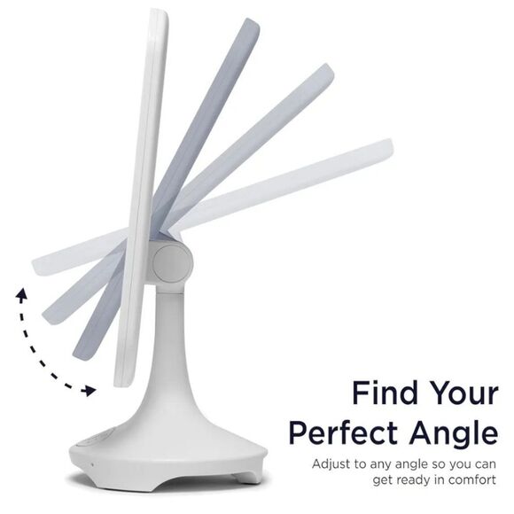 IHome Reflect Mirror, Bluetooth Speaker, LED Lights Adjustable Vanity Mirror - Picture 3 of 16